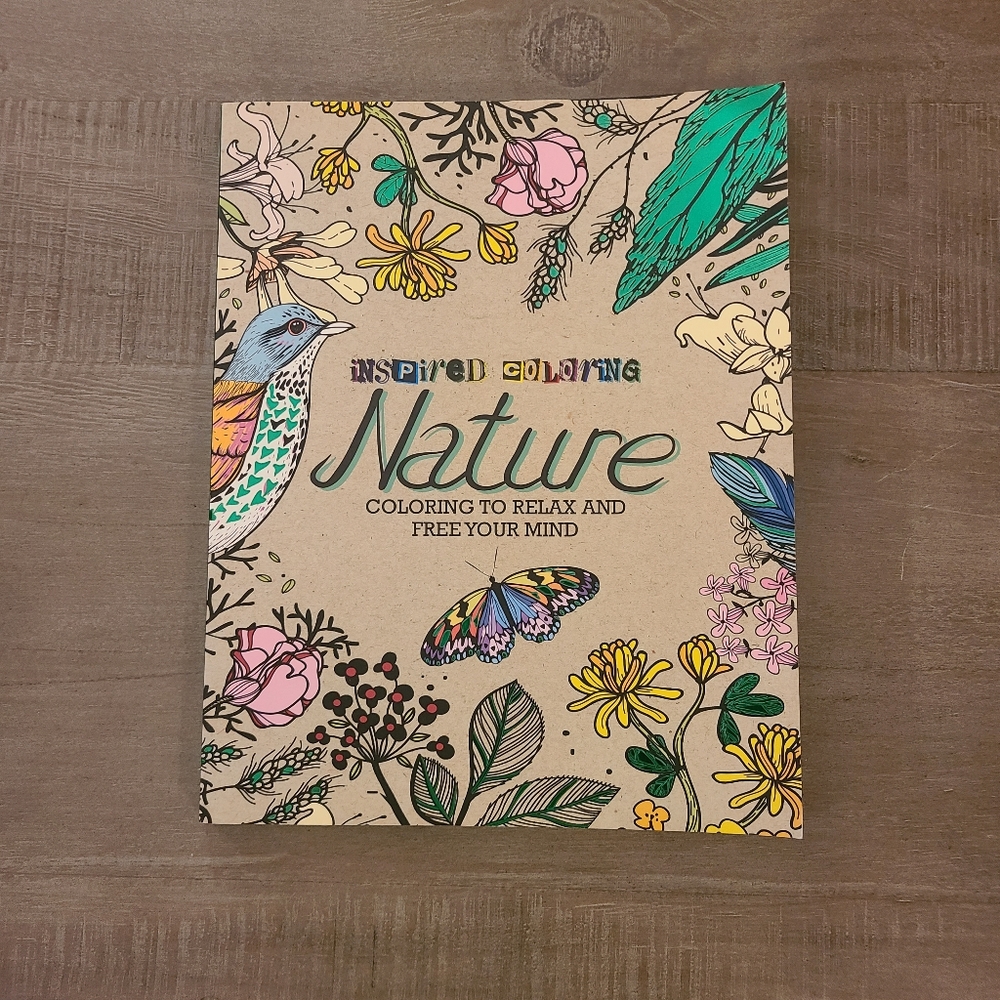 Nature Adult Coloring Book - new